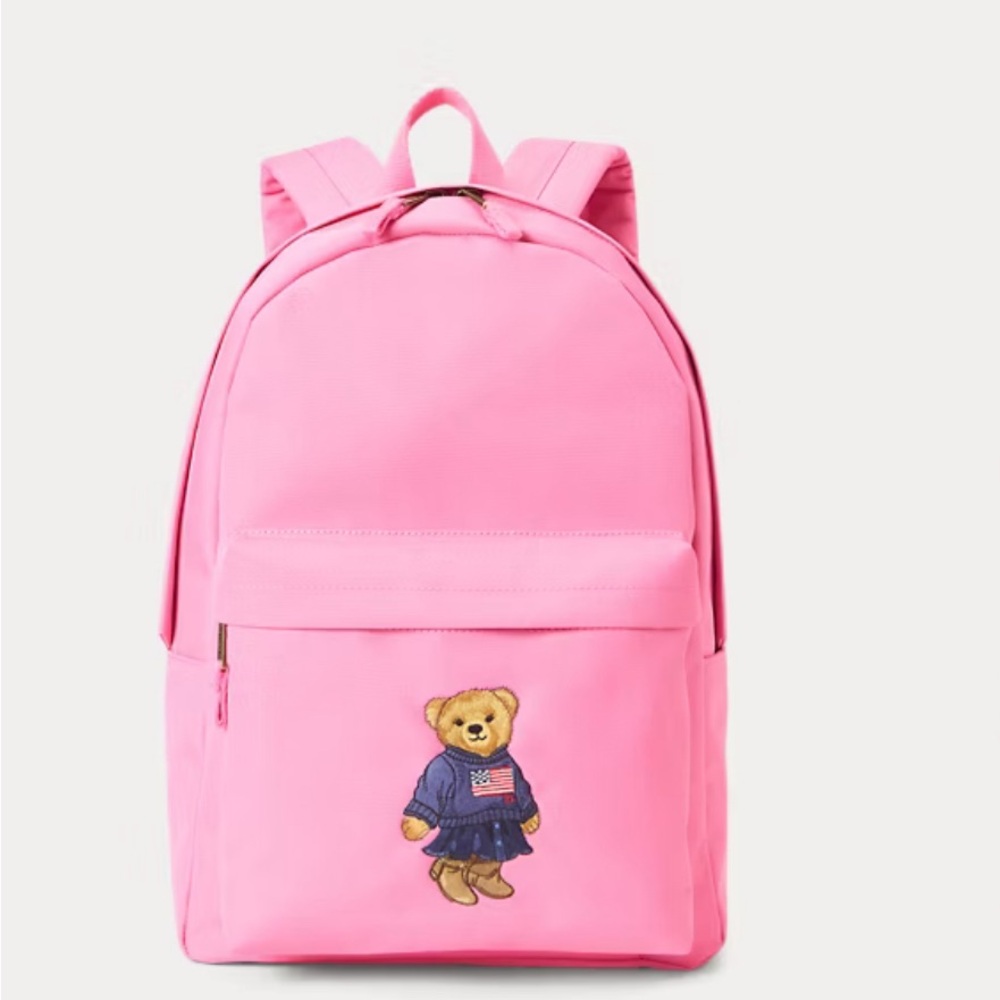 Ralph Lauren Pink polo bear  Backpack - Picture 5 of 11